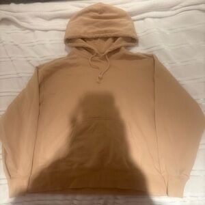 TNA Beige Hoodie airy fleece